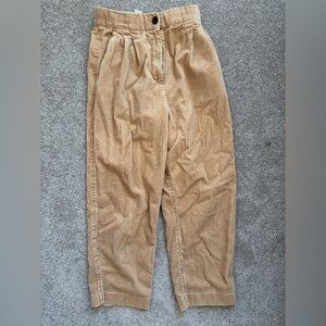 Women’s Tan Corduroy Cropped Pant